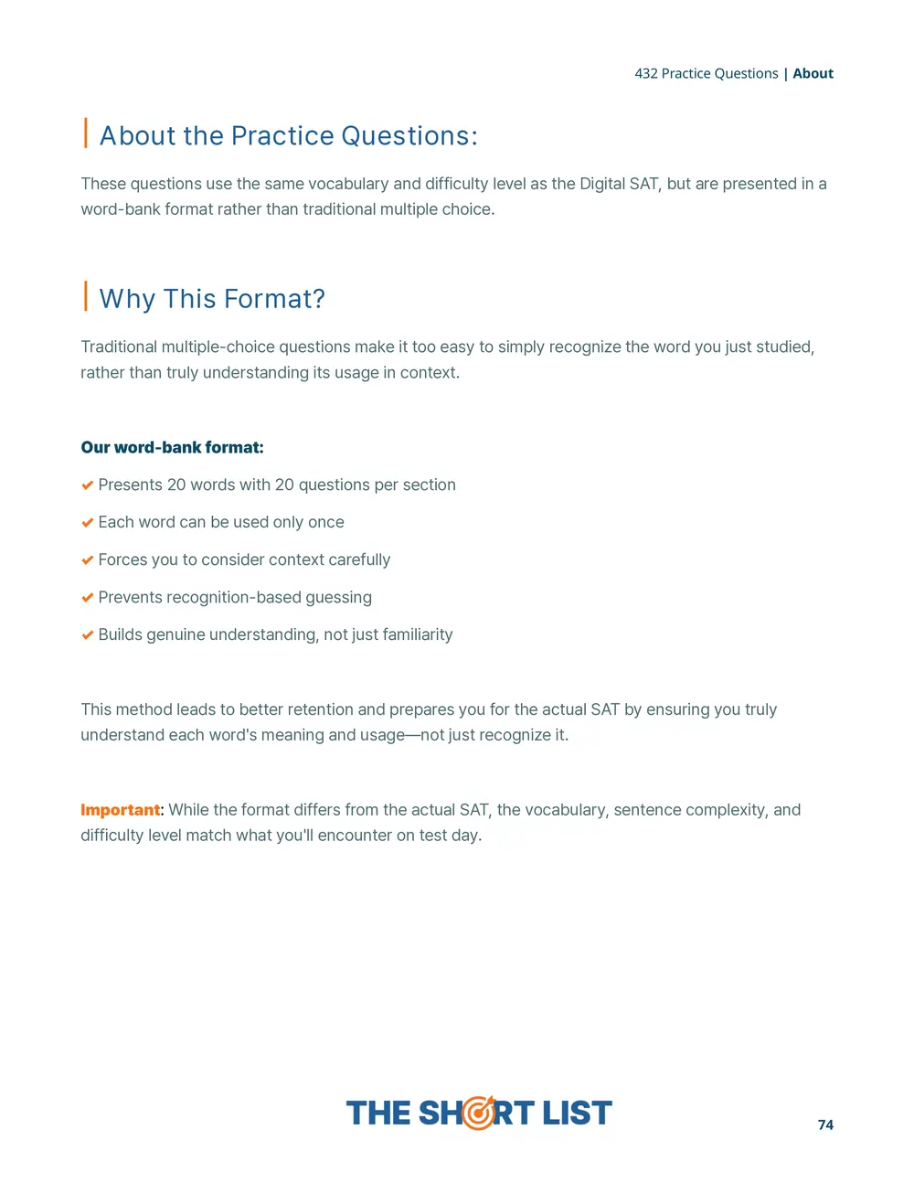 The Short List - Sample Page 3